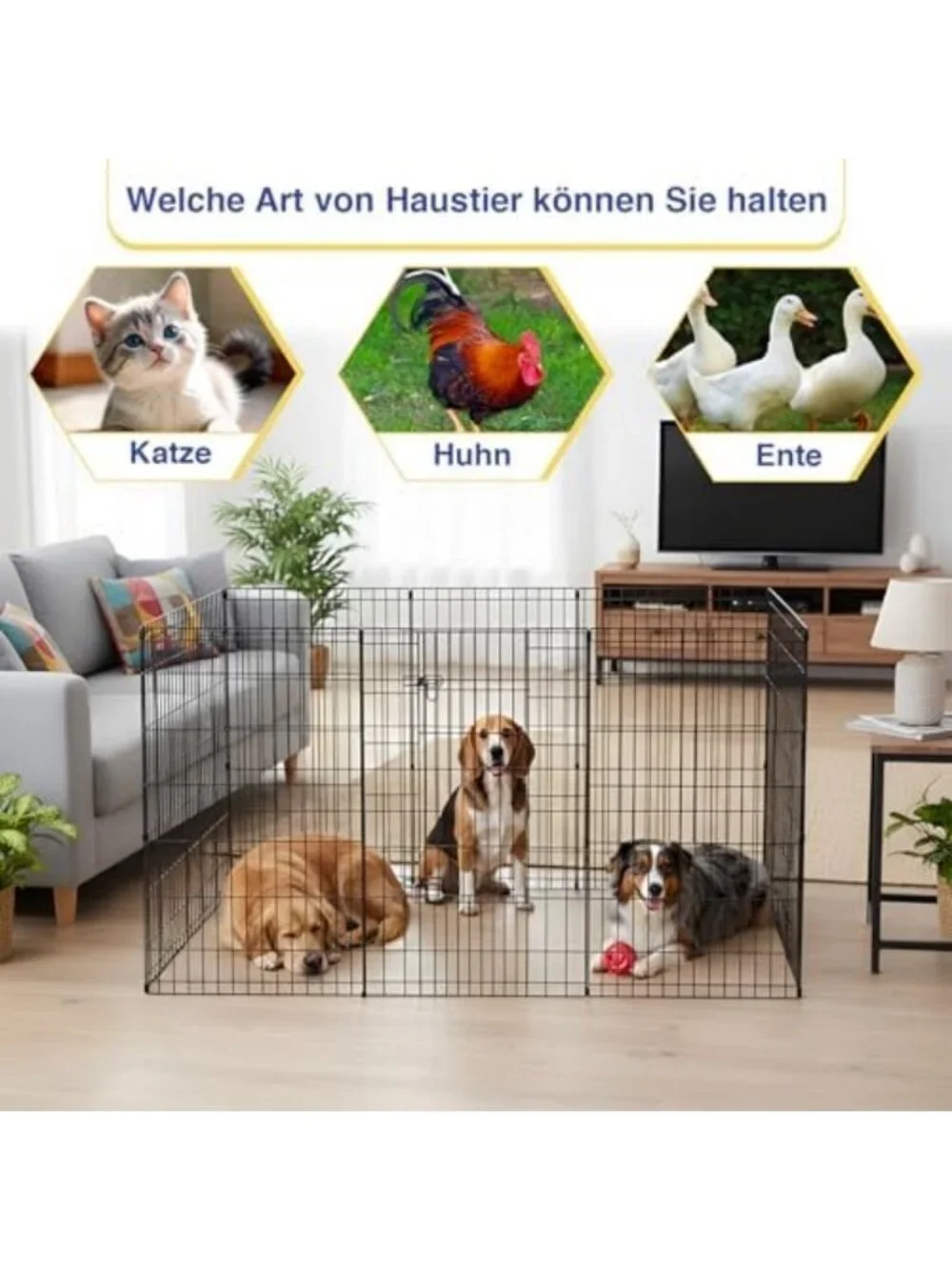 Heavy Duty Dog Playpen - 42